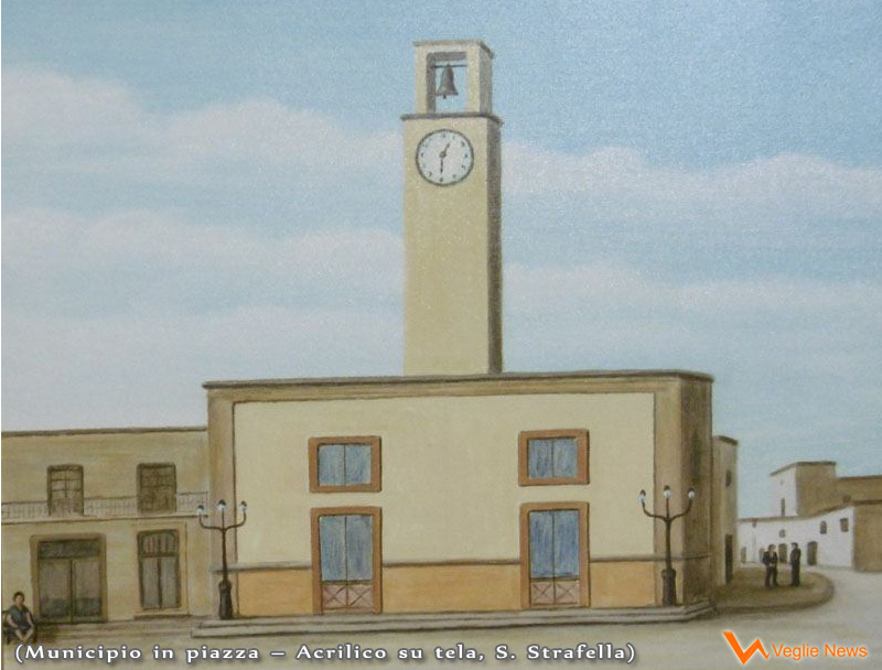 Municipio di Veglie in Piazza, quadro di S. Strafella