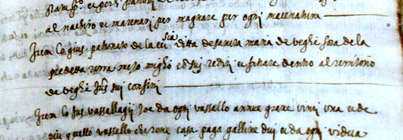 1567 – Estratto dall’inventario dei beni di Stefano Squarciafico (notaio Filippello).