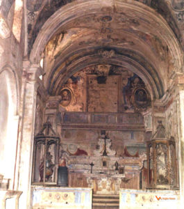 Posizione delle statue nel convento aprile 1975