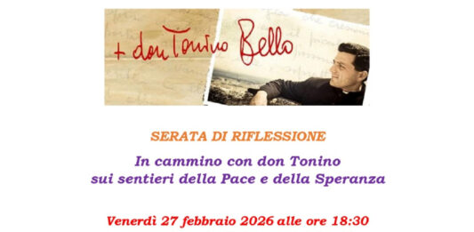 «In cammino con don Tonino sui sentieri della Pace e della Speranza» A Monteroni una serata di riflessione