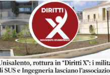 UNISALENTO, ROTTURA IN “DIRITTI X”: I MILITANTI DI SUS E INGEGNERIA LASCIANO L’ASSOCIAZIONE