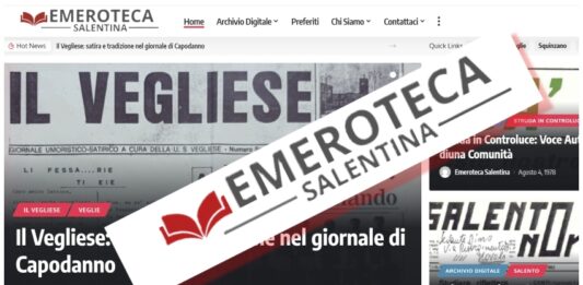 «EMEROTECA SALENTINA» È disponibile un archivio online di Giornali Storici Salentini