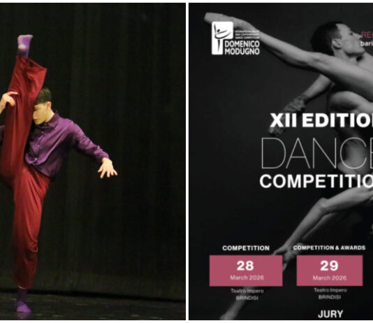 Il giovane danzatore DAVIDE MUIA conquista il secondo posto all’International Ballet e Contemporary Dance Competition “Domenico Modugno”