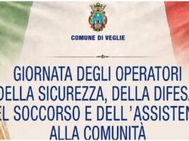 A Veglie la Cerimonia di Premiazione per la “Giornata degli Operatori della Sicurezza, della Difesa, del Soccorso e dell’Assistenza alla Comunità” Mercoledì 10 Giugno
