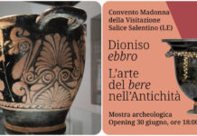 A Salice Salentino apre la mostra “DIONISO EBBRO. L’ARTE DEL BERE NELL’ANTICHITÀ” dal 30 Giugno al 3 Ottobre 2026