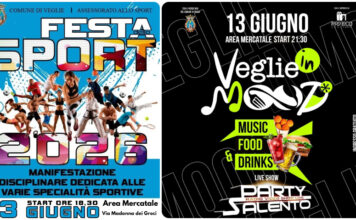 “FESTA DELLO SPORT” e “VEGLIE IN MOOD” a Veglie Sabato 13 Giugno una giornata di Sport e Divertimento