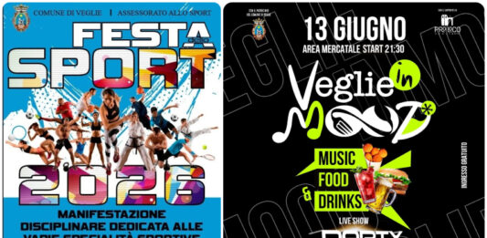 “FESTA DELLO SPORT” e “VEGLIE IN MOOD” a Veglie Sabato 13 Giugno una giornata di Sport e Divertimento