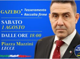 Il “Comitato Costituente Futuro Nazionale 294″ di Veglie invita a a firmare per la “Legittima Difesa” al gazebo di Lecce