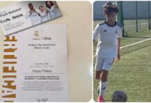 FILIPPO PATERA giocherà a Verona le finali nazionali della scuola calcio REAL MADRID