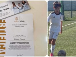 FILIPPO PATERA giocherà a Verona le finali nazionali della scuola calcio REAL MADRID