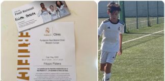 FILIPPO PATERA giocherà a Verona le finali nazionali della scuola calcio REAL MADRID