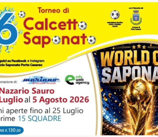 Calcio Saponato a Porto Cesareo: XVI Edizione in memoria di Antonio Basile