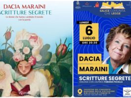 Salice Comunità che Legge: Lunedì 6 Luglio incontro con Dacia Maraini al Chiostro del Convento
