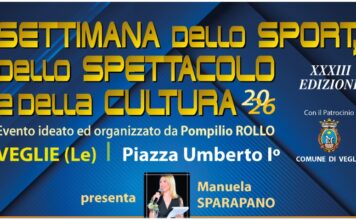 Al via la 33ª Edizione della “Settimana dello Sport dello Spettacolo e della Cultura” dal 16 al 18 Luglio a Veglie