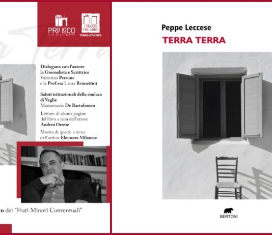 PEPPE LECCESE presenta il suo libro «TERRA TERRA» nel Chiostro del Convento dei Frati Minori Conventuali a Veglie, Venerdì 31 Luglio