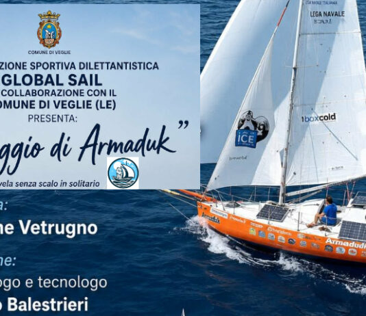 “IL VIAGGIO DI ARMADUK”: Lunedì 24 Agosto a Veglie presentazione del Giro del Mondo a vela senza scalo in solitario