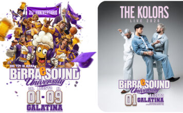 I THE KOLORS APRONO SABATO 1 AGOSTO A GALATINA LA XX EDIZIONE DI BIRRA E SOUND, FESTIVAL INTERNAZIONALE DELLA BIRRA
