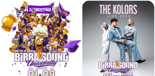 I THE KOLORS APRONO SABATO 1 AGOSTO A GALATINA LA XX EDIZIONE DI BIRRA E SOUND, FESTIVAL INTERNAZIONALE DELLA BIRRA