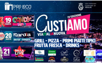 «GUSTIAMO VIA ITALIA NUOVA 4ª edizione»: A Veglie 3 giorni di Food, Drink & Music dal 19 al 21 Agosto 2026