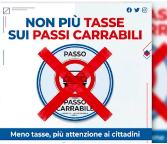 Il Comune di Veglie abolisce la tassa sui passi carrabili: meno tasse e più attenzione ai cittadini