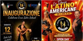 Sabato 12 Settembre inaugurazione “CALABRESE-ERROI Latin School” Scuola di Ballo