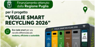 Veglie sempre più smart e sostenibile: dalla Regione Puglia 56.321,99 euro per il progetto “Veglie Smart Recycling 2026”