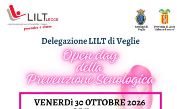 LILT VEGLIE: Open Day della prevenzione senologica Venerdì 30 Ottobre 2026